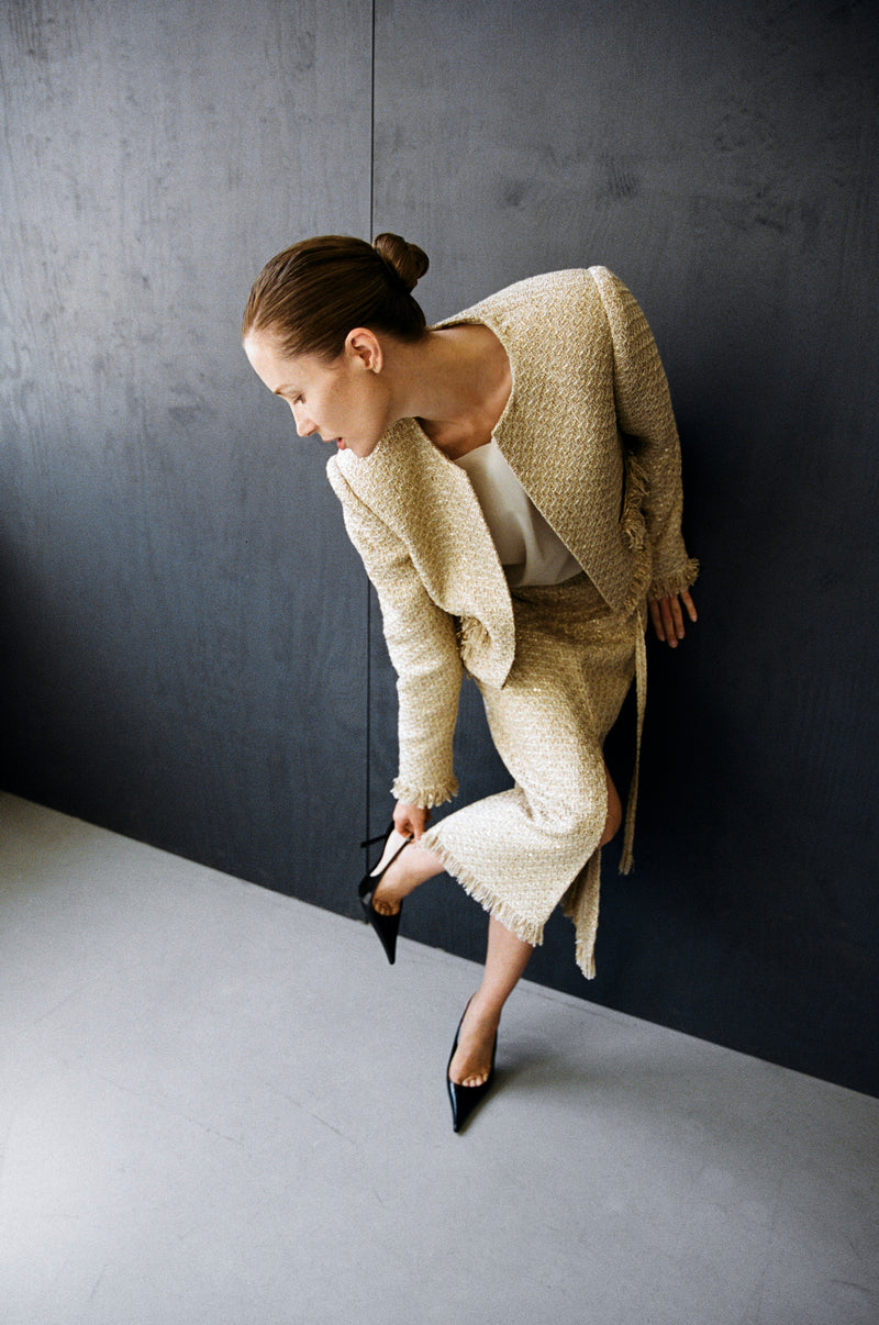 FRINGED TWEED TWO-PIECE - ROJI STUDIO x Tereza Srbova