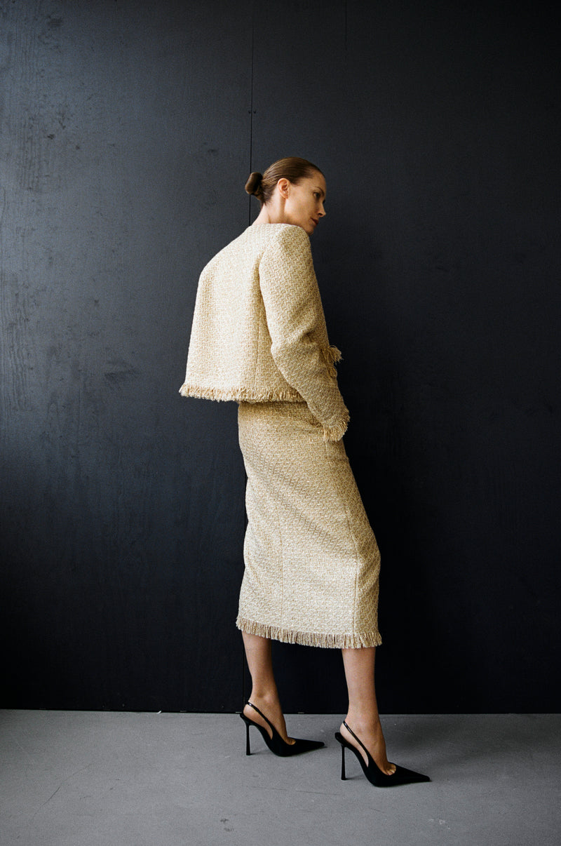 FRINGED TWEED TWO-PIECE - ROJI STUDIO x Tereza Srbova