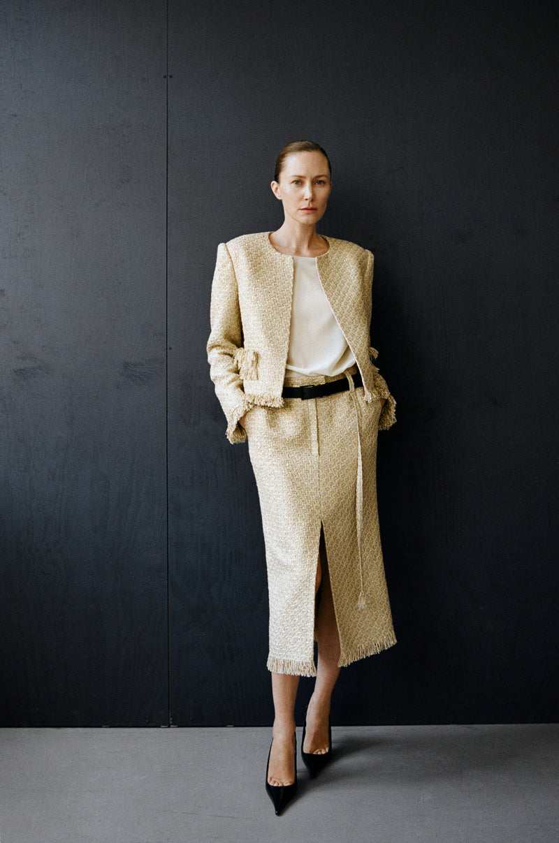 FRINGED TWEED TWO-PIECE - ROJI STUDIO x Tereza Srbova